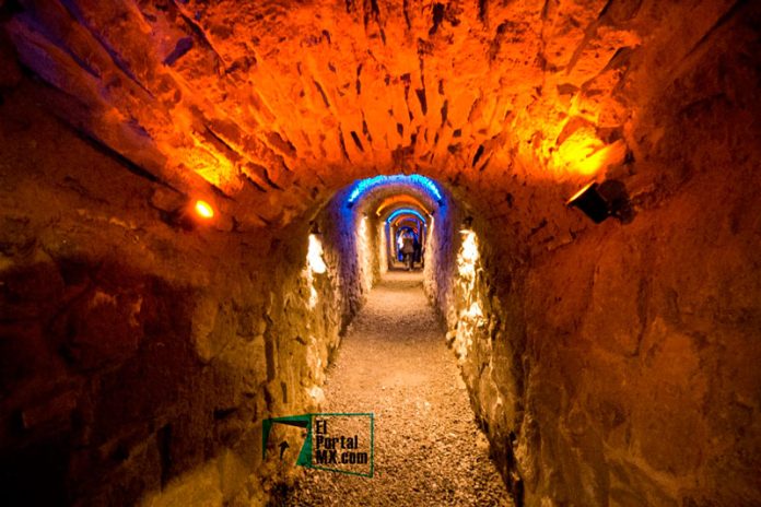 Túnel bajo la ciudad de Puebla, que pudo haber sido utilizado en la batalla del 5 de mayo (Foto: Jorge Huerta Estrada/ElportalMX)