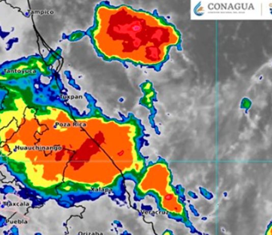 Se espera fin de semana lluvioso para la zona norte de Veracruz