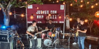 MVP y amigos en la coiudad de Papantla ofreció una presentación de smooth jazz