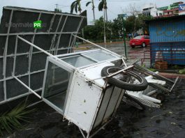 DEvastación en municipios de la zona norte por el paso del huracán Dean (Foto: Jorge Huerta Estrada)