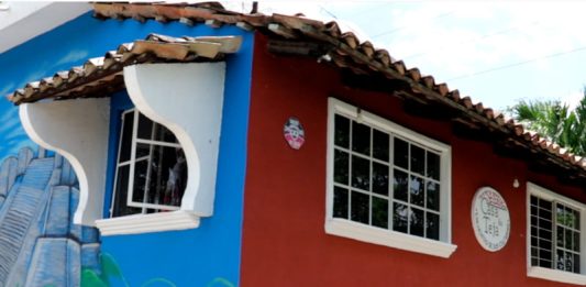 Casa de Teja, sala de exhibición arqueológica (Foto: Jorge Huerta E.)