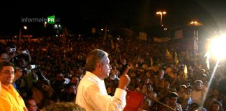 AMLO en Poza Rica hace 19 años (Foto: Jorge Huerta E.)