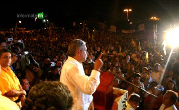 AMLO en Poza Rica hace 19 años (Foto: Jorge Huerta E.)