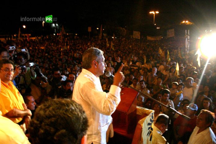 AMLO en Poza Rica hace 19 años (Foto: Jorge Huerta E.)